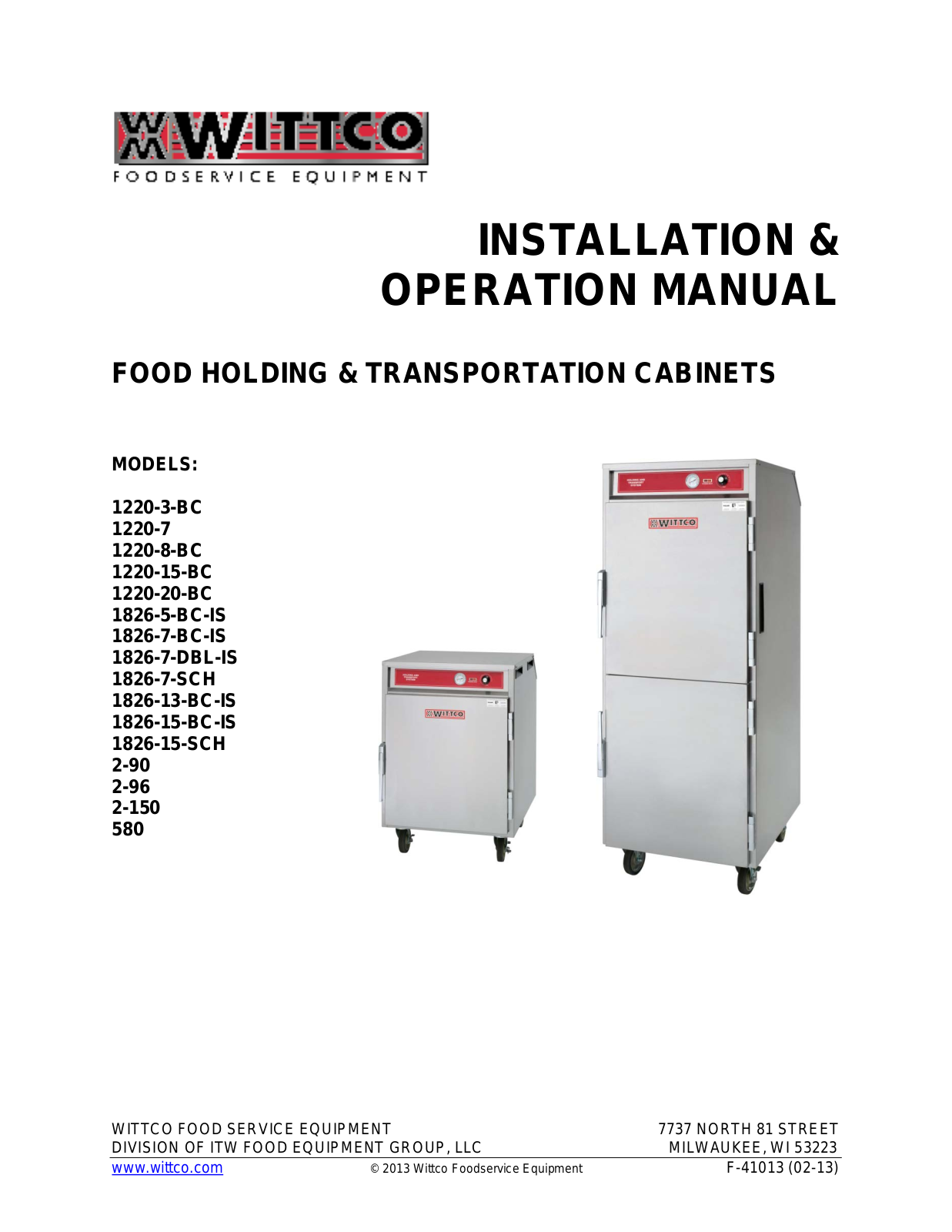 Wittco 580 User Manual