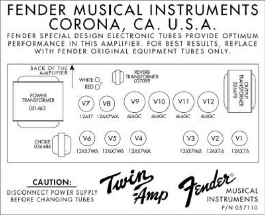 Fender Twin Amp Schematic