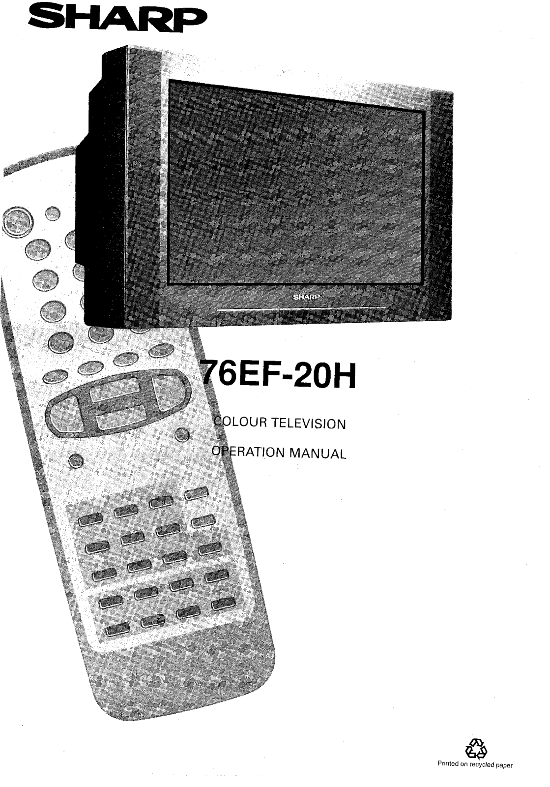 Sharp 76EF-20H User Manual