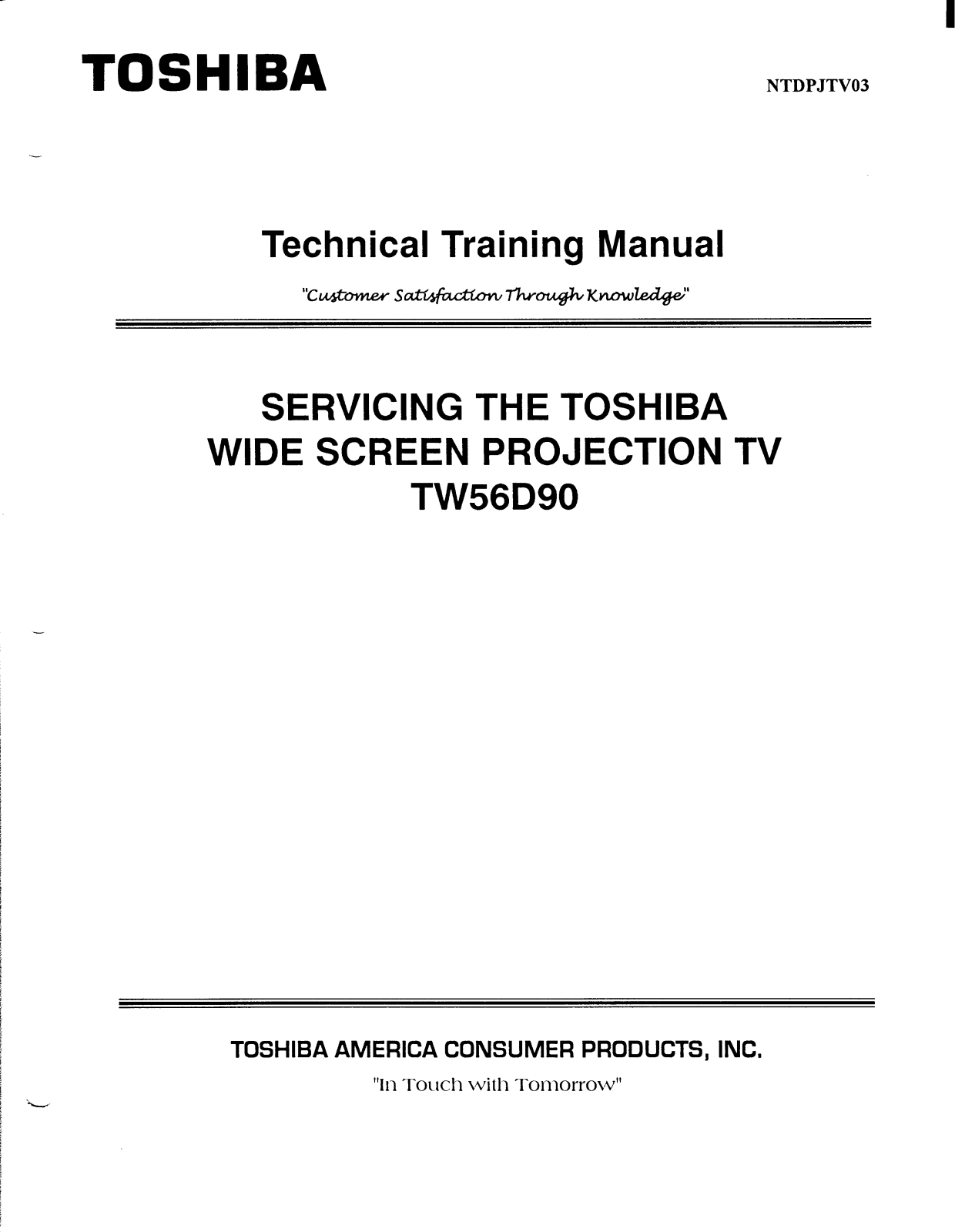 Toshiba PJTV3 Schematic