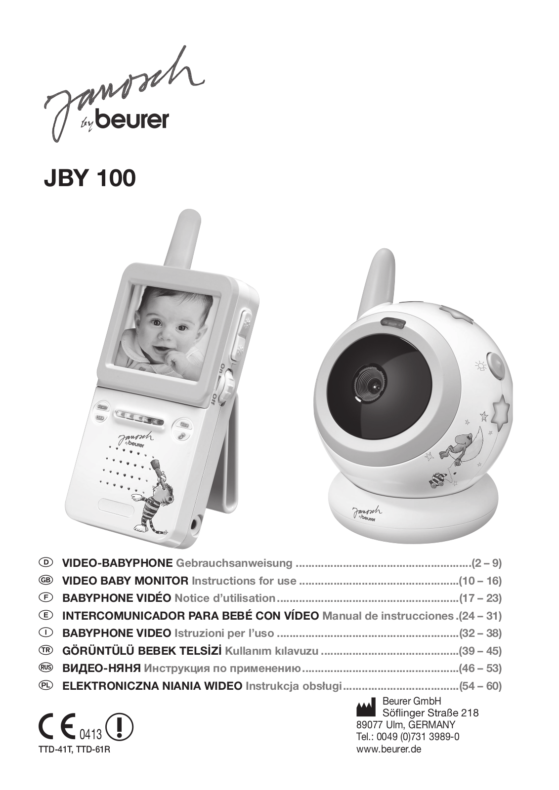 Beurer JBY100 User Manual