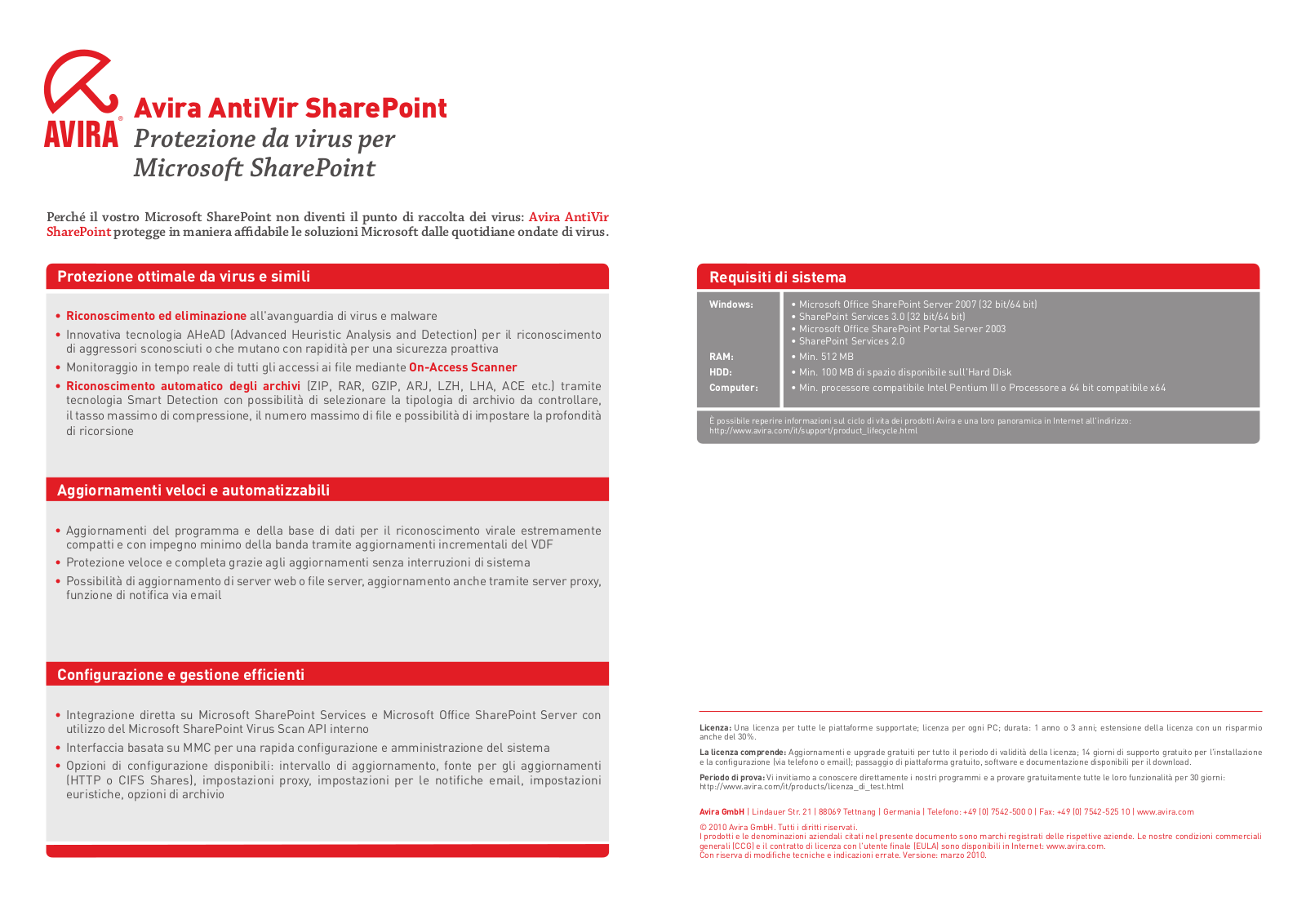 Avira ANTIVIR SHAREPOINT User Manual