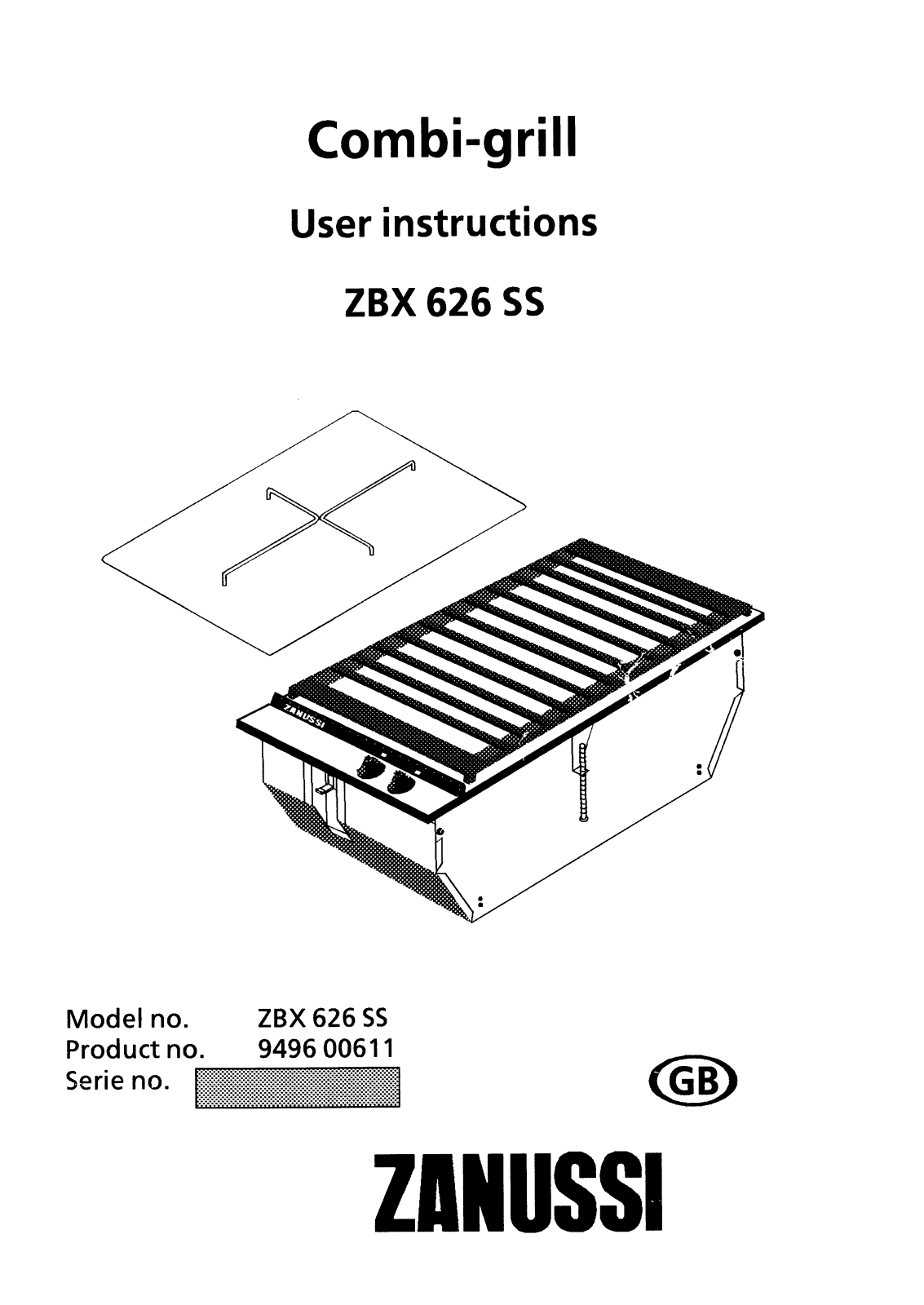 Zanussi ZBX 626 SS User Manual