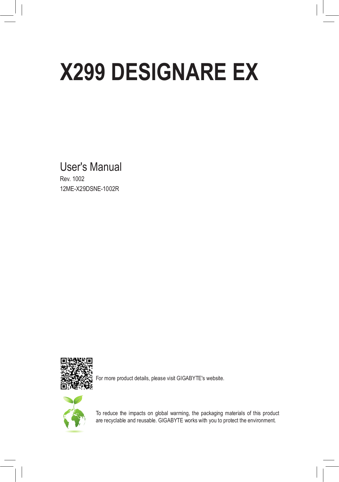 Gigabyte X299 Designare EX Service Manual