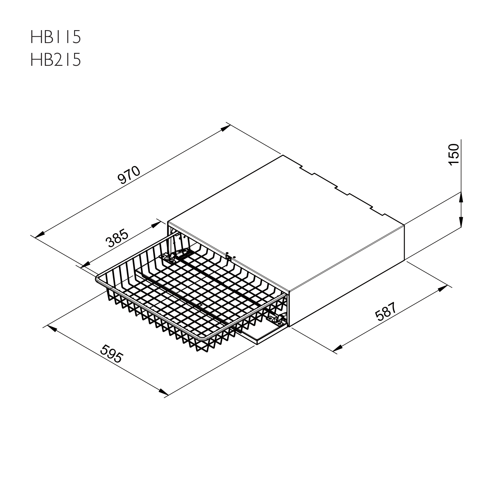 ASKO HB115, HB215 Dimensions