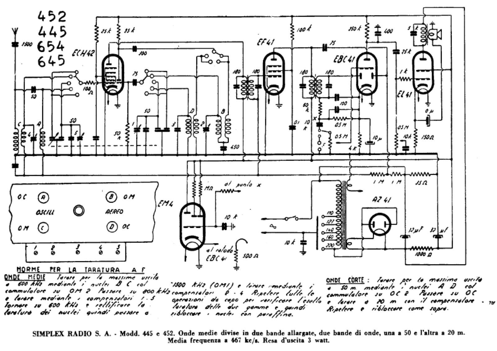 Simplex 445452 schematic