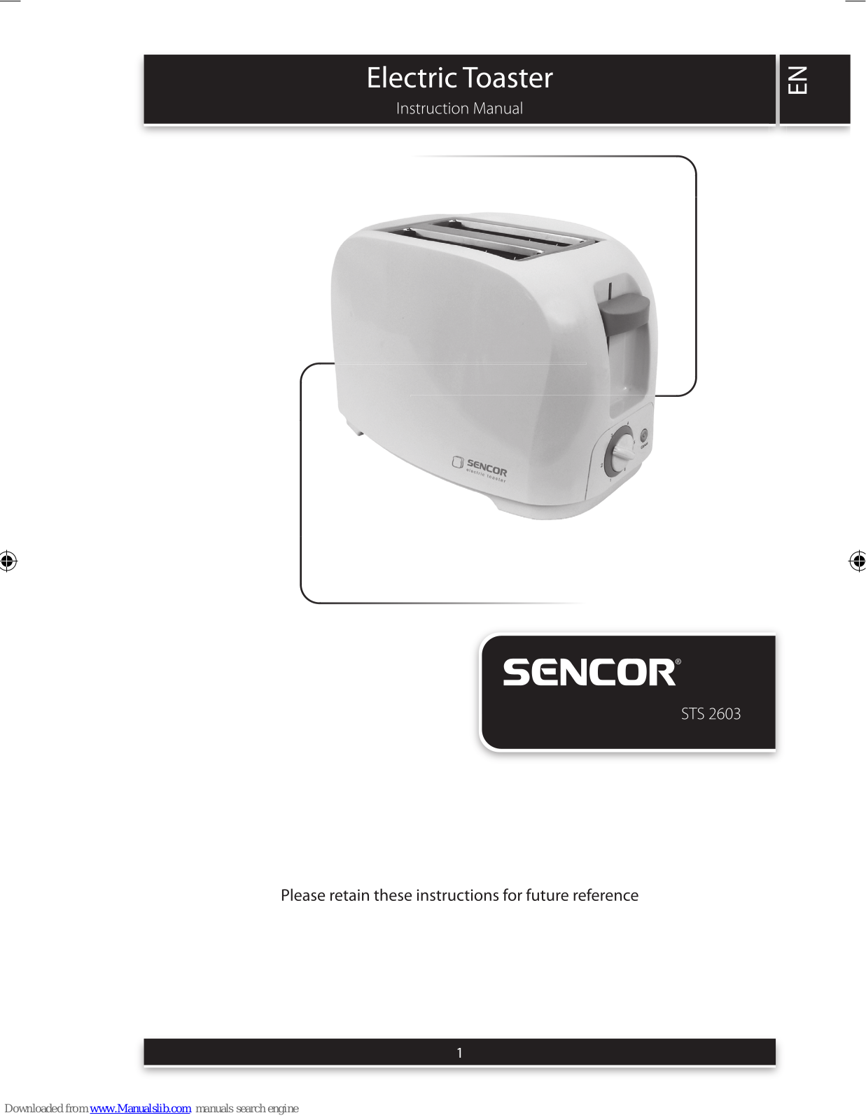 Sensor STS 2603 Instruction Manual - ManualMachine.com