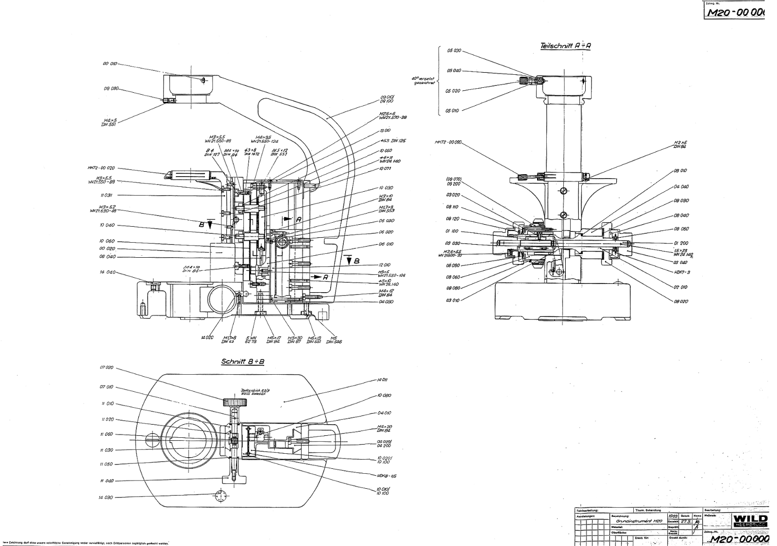 Wild M20 Service Manual