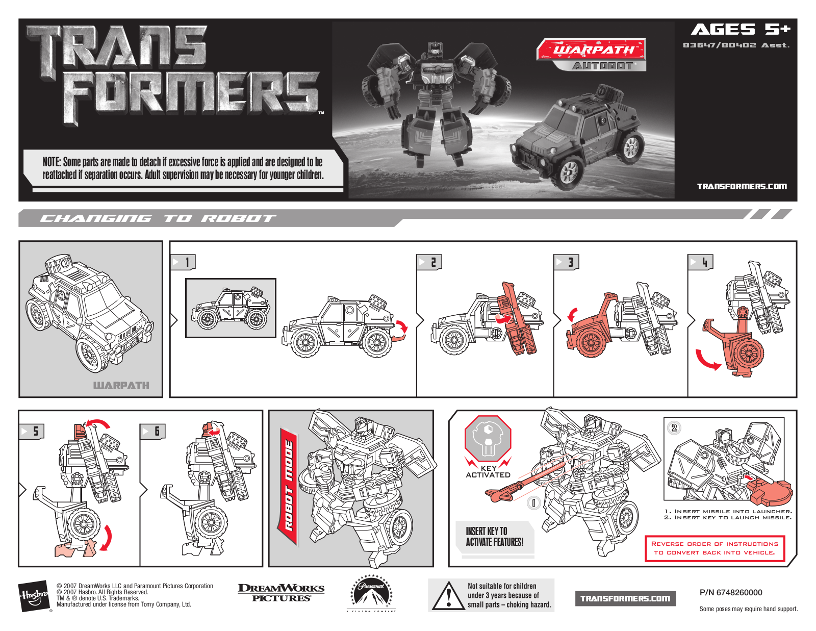 Hasbro 80402 Asst, 83647 User Manual - ManualMachine.com