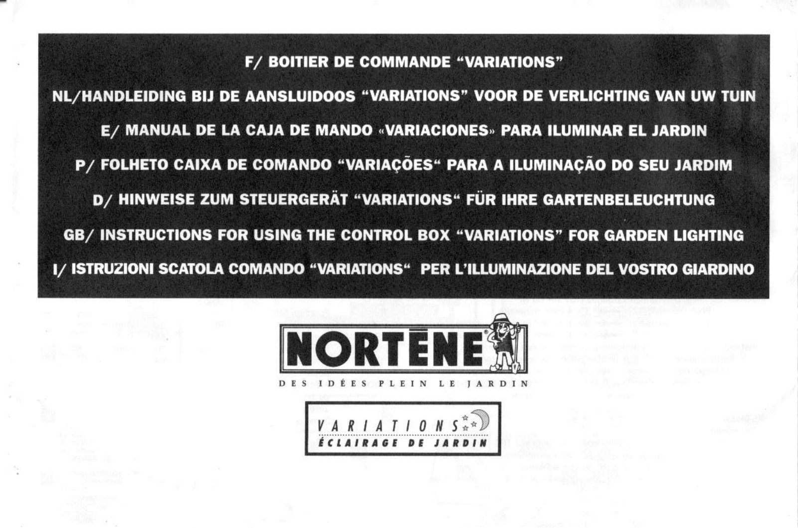 NORTENE VARIATIONS User Manual - ManualMachine.com