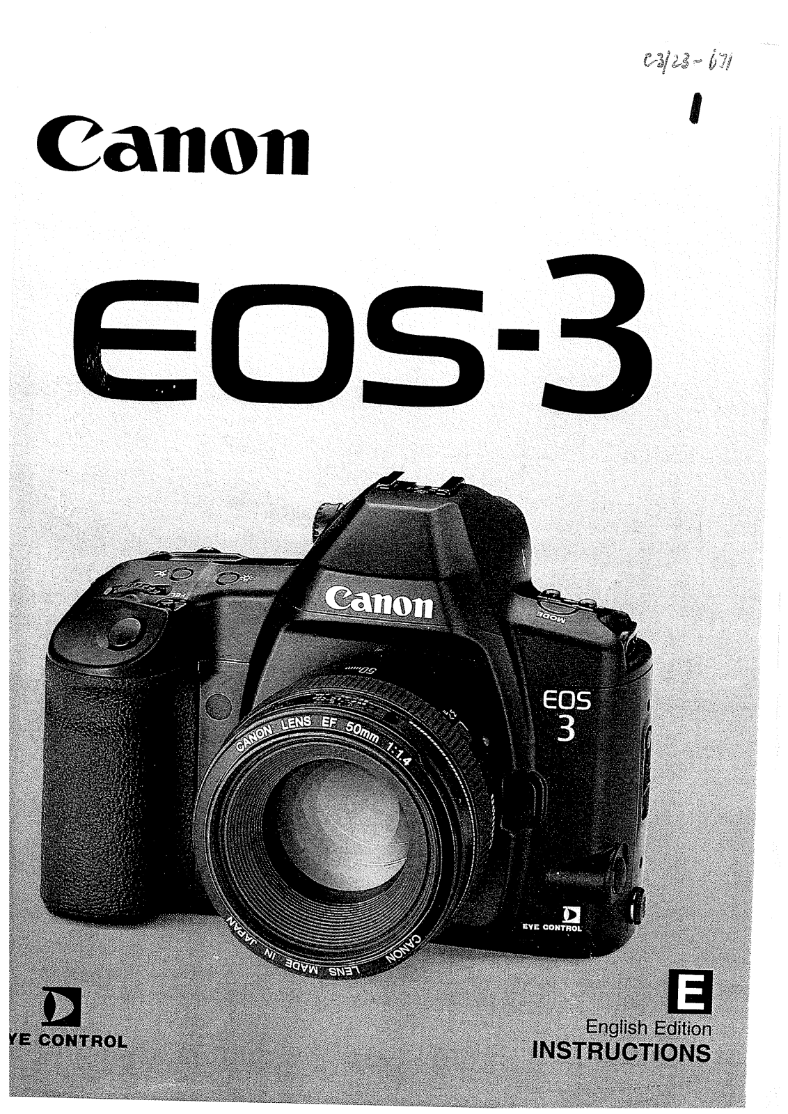 Canon ML 3 User Manual