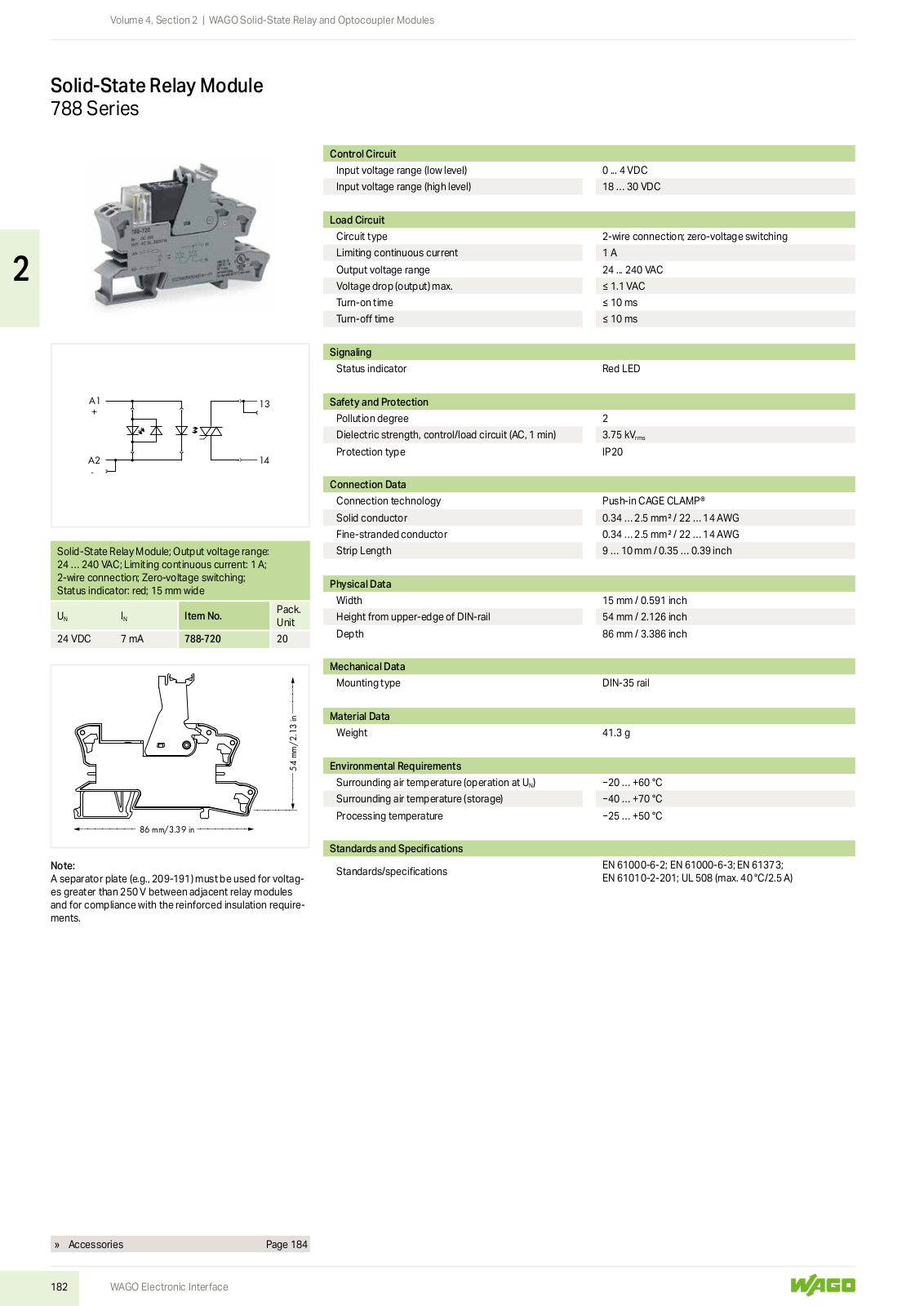 Wago 788 Series Catalog Page