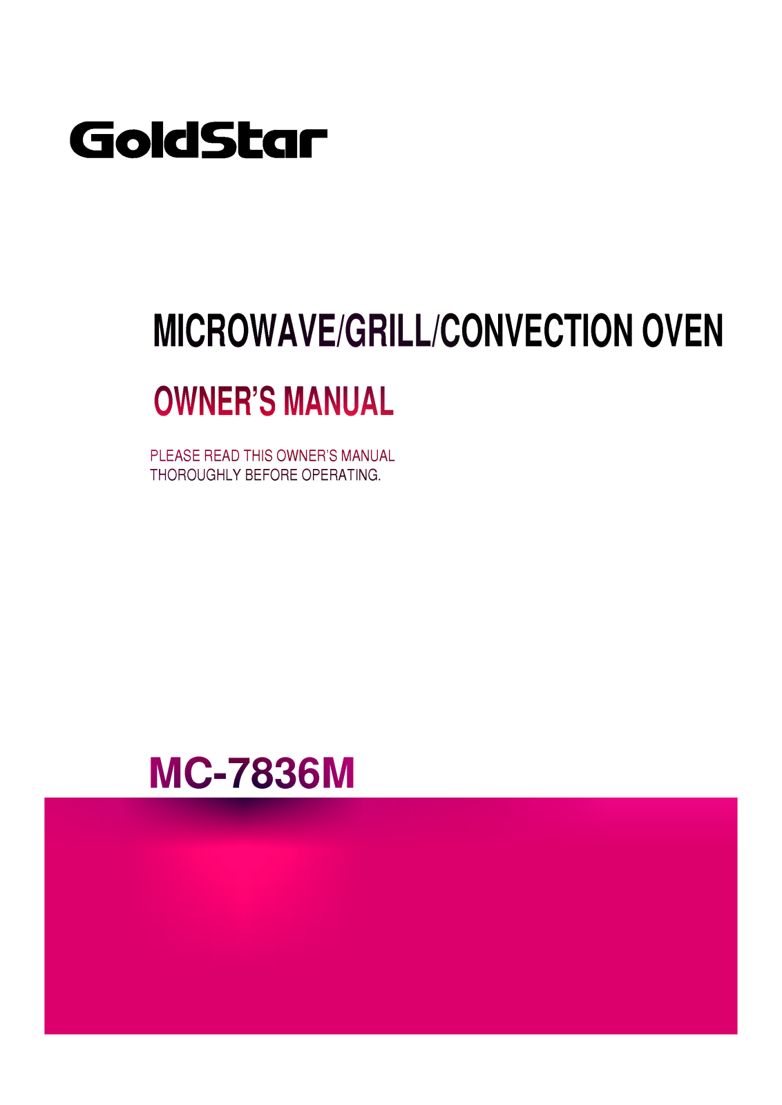 LG MC-7836M User guide
