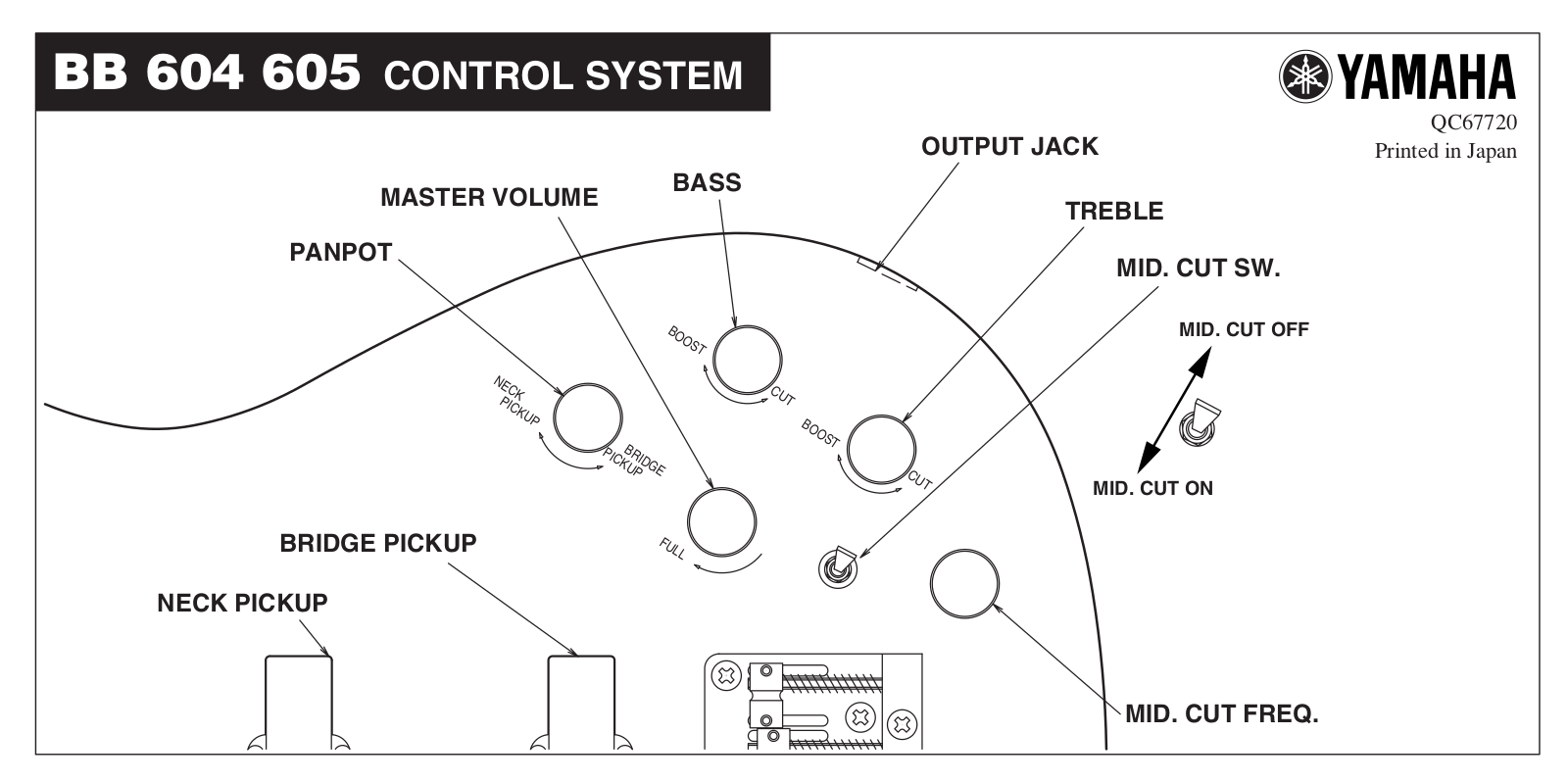 Yamaha BB 605, BB 604 User Manual