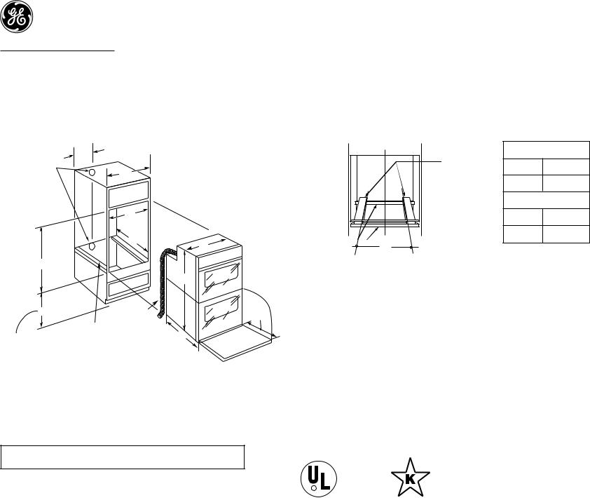 GE JKP50SH Specification