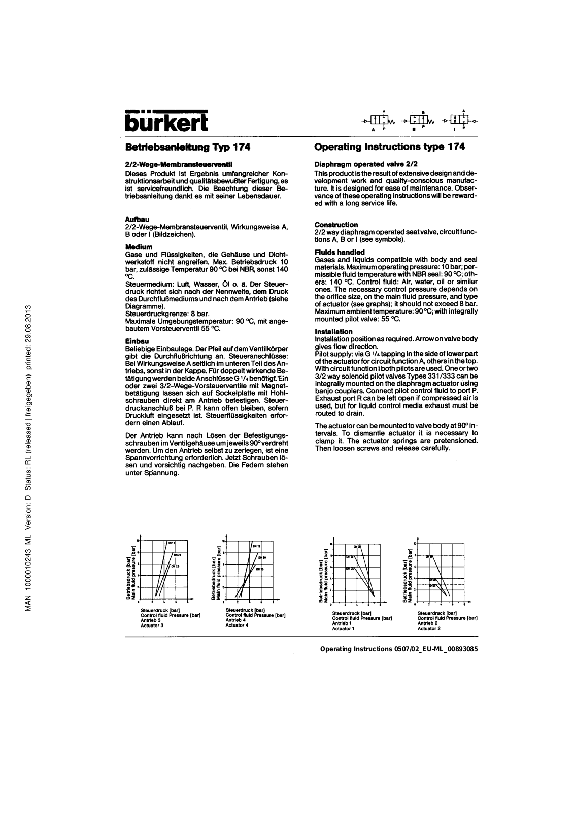 Burkert 0174 User Manual