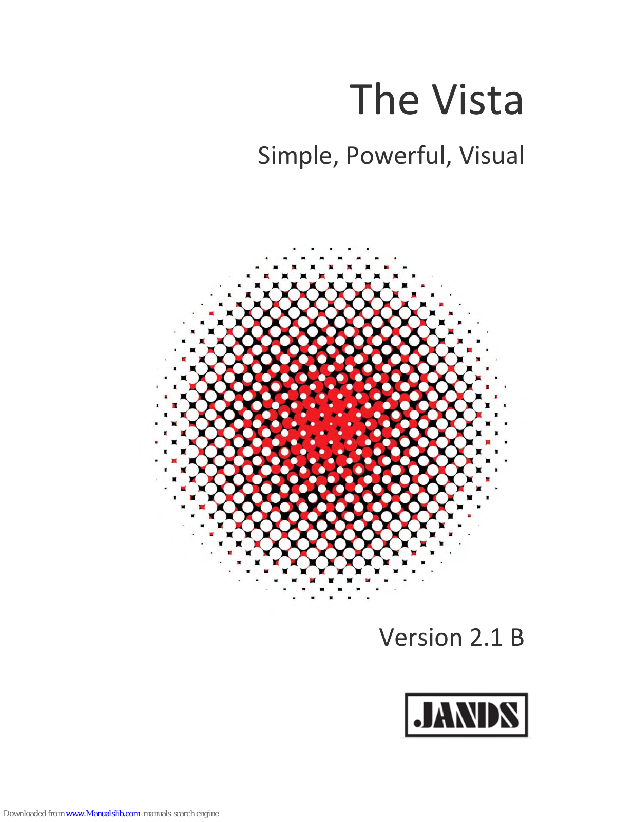 Jands Vista T4, Vista T2, Vista L5, Vista I3, Vista S3 User Manual