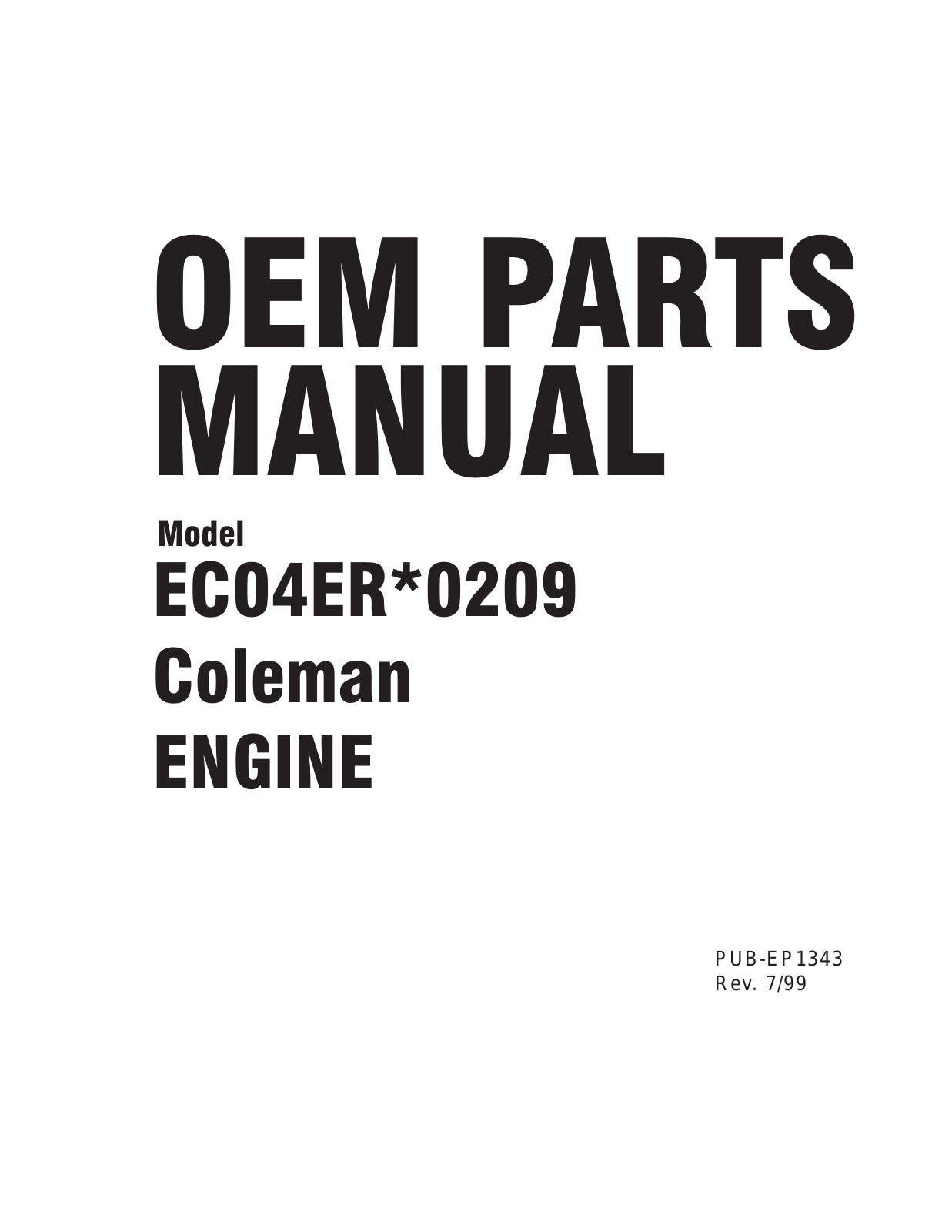 Coleman EC04ER*0209 user guide