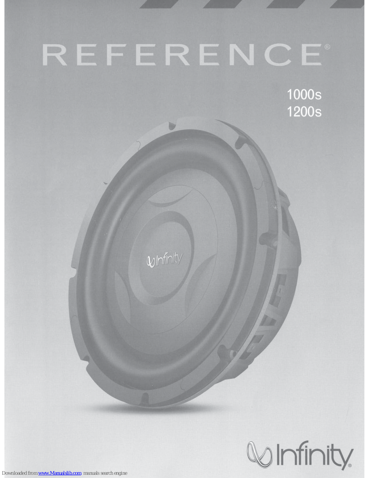 Infinity Reference 1000s, Reference 1200s User Manual - ManualMachine.com