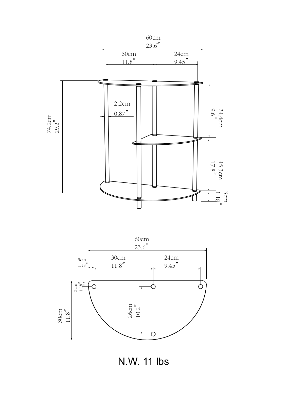 Zipcode Design W001241466 Dimensions - ManualMachine.com