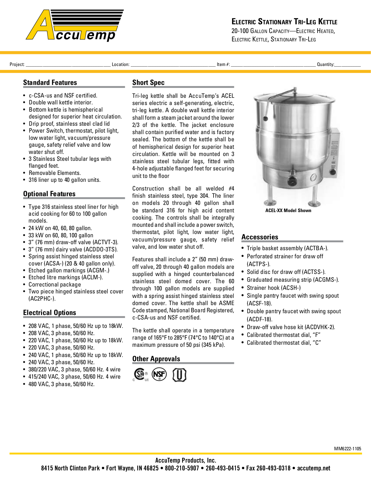 AccuTemp ACEL-20 User Manual