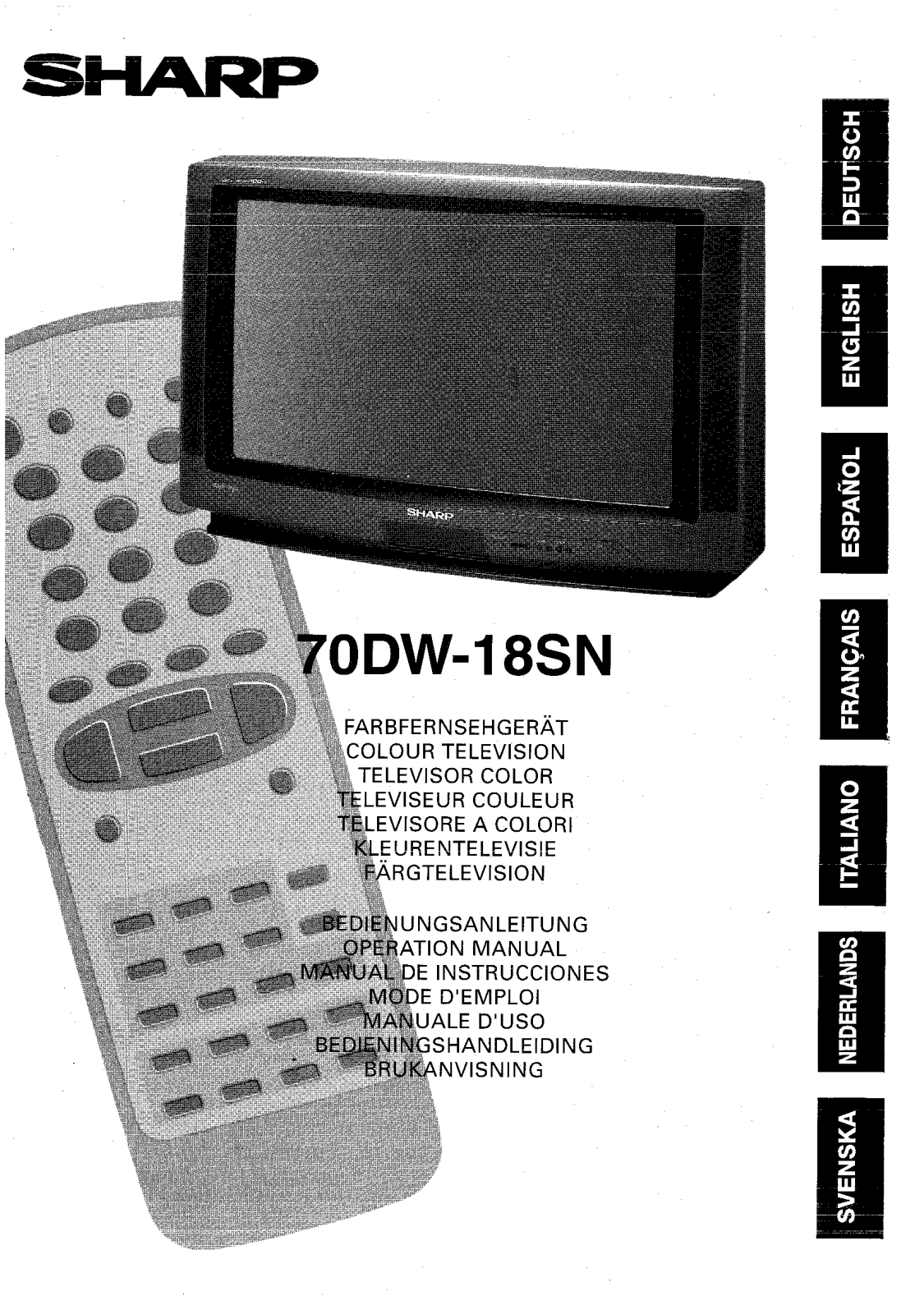 Sharp 70DW-18SN Operation Manual