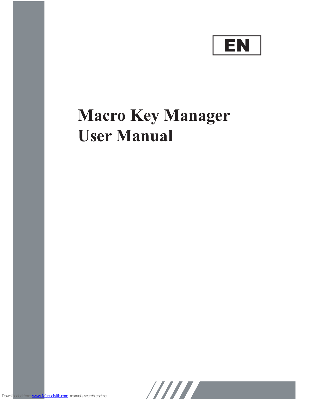 Genius F610, Macro Key Manager User Manual