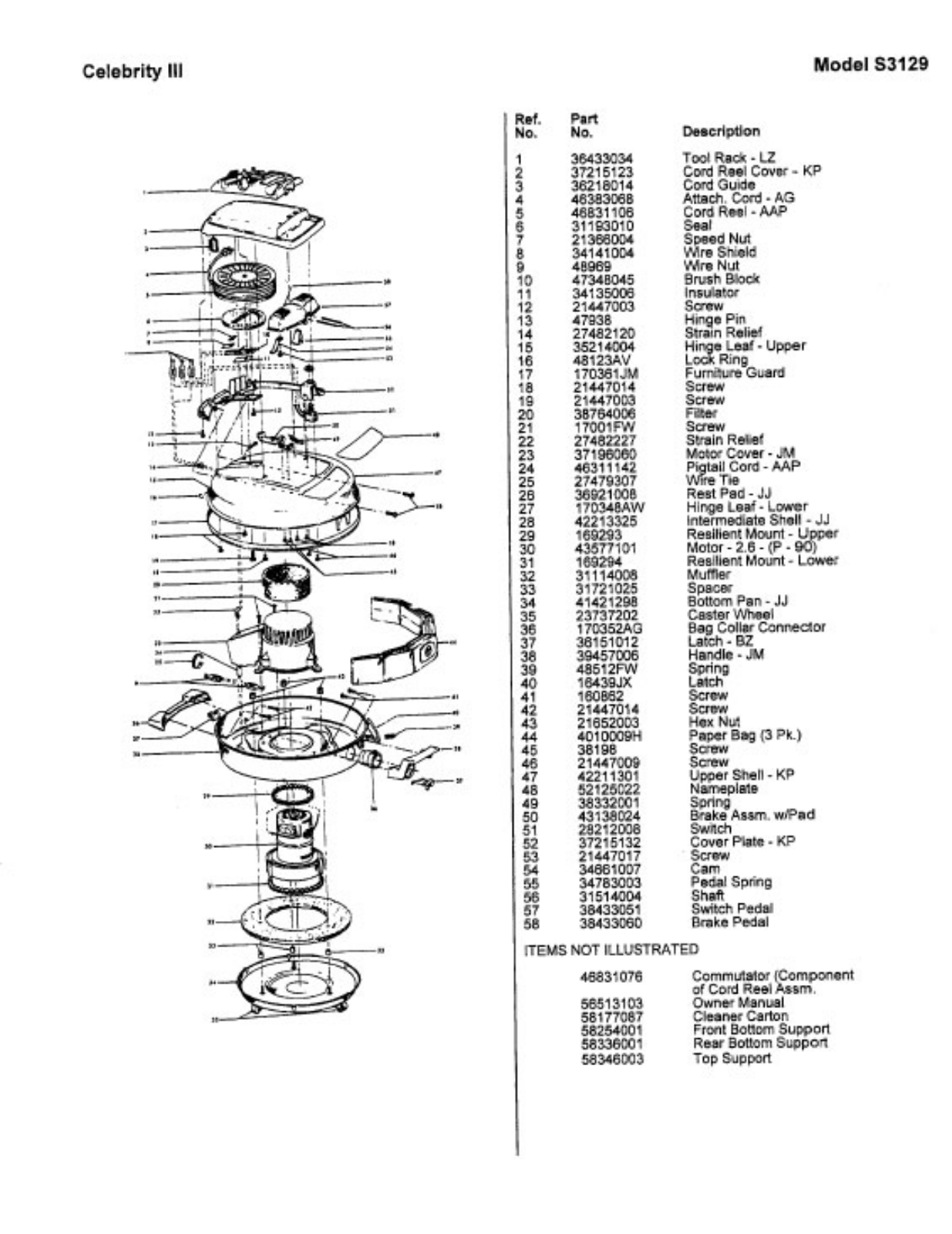 Hoover S3129 Owner's Manual