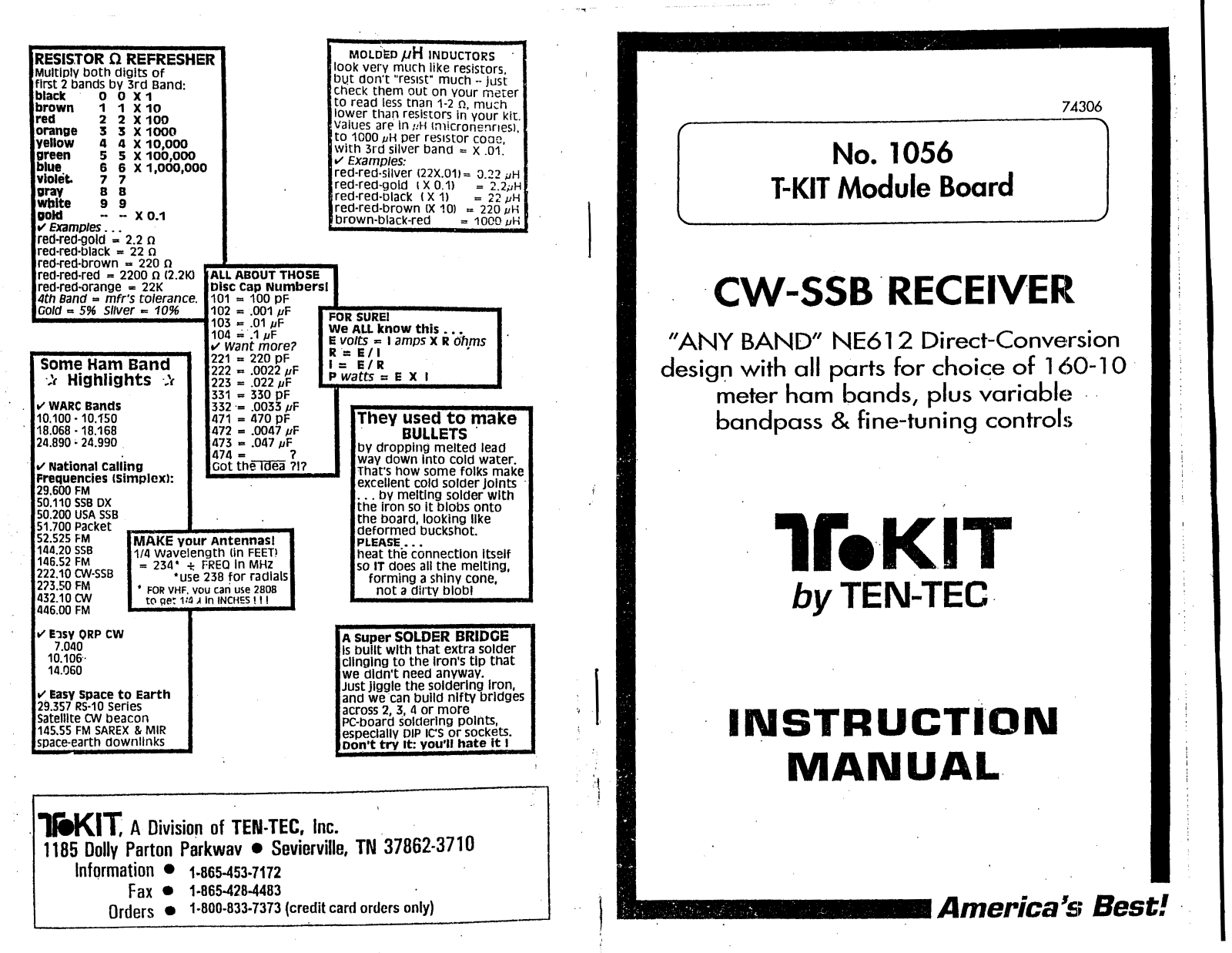 Ten-Tec 1056 User guide - ManualMachine.com
