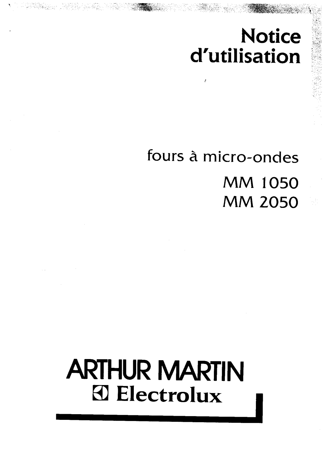 Arthur martin MM2050, MM1050 User Manual