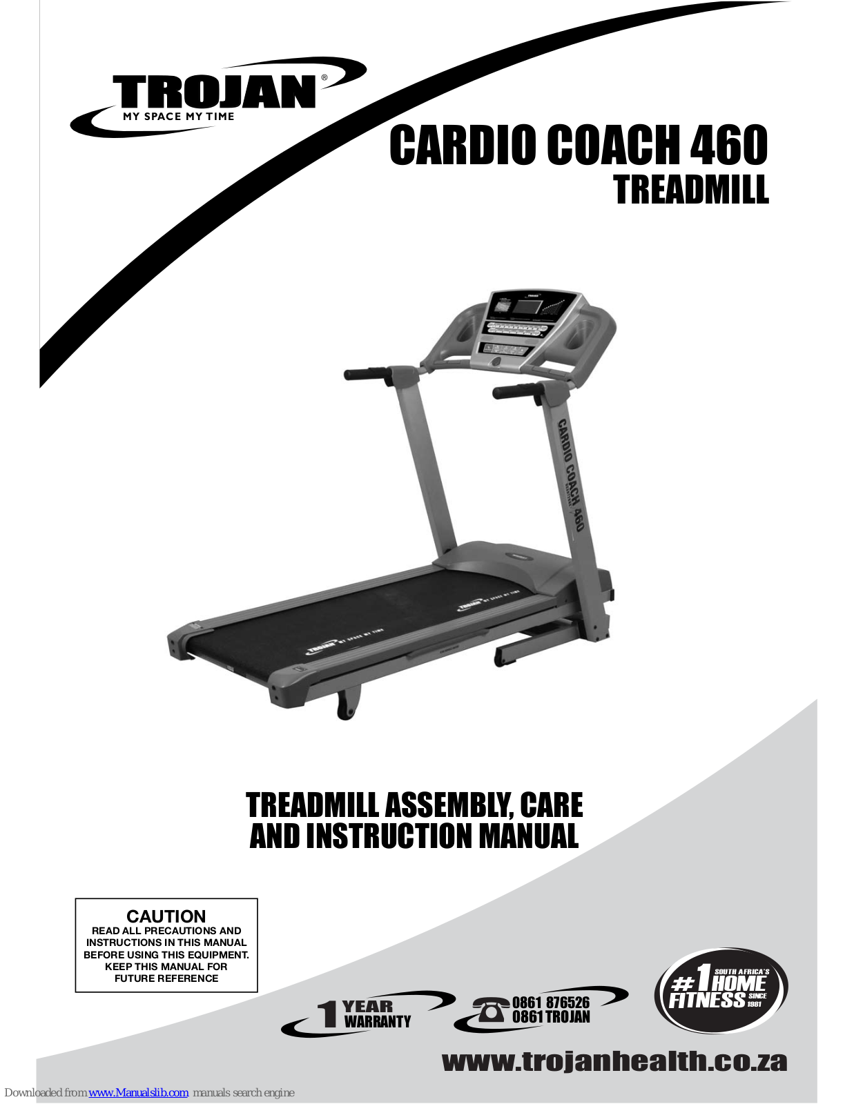 Trojan CARDIO COACH 460 Assembly, Care And Instructions Manual