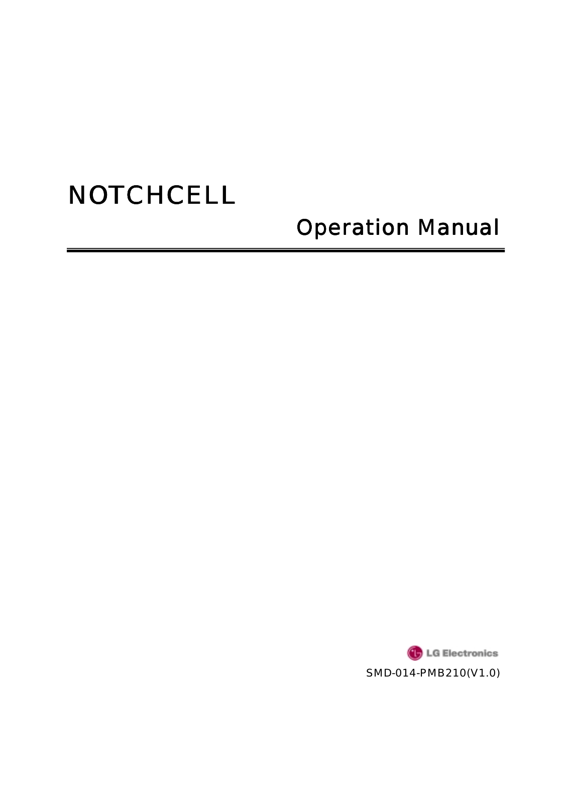 LG REAP10WHE User Manual