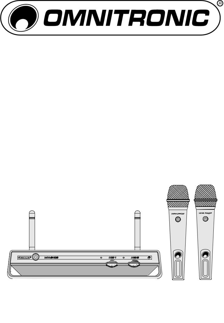 Omnitronic WM-2402 User guide