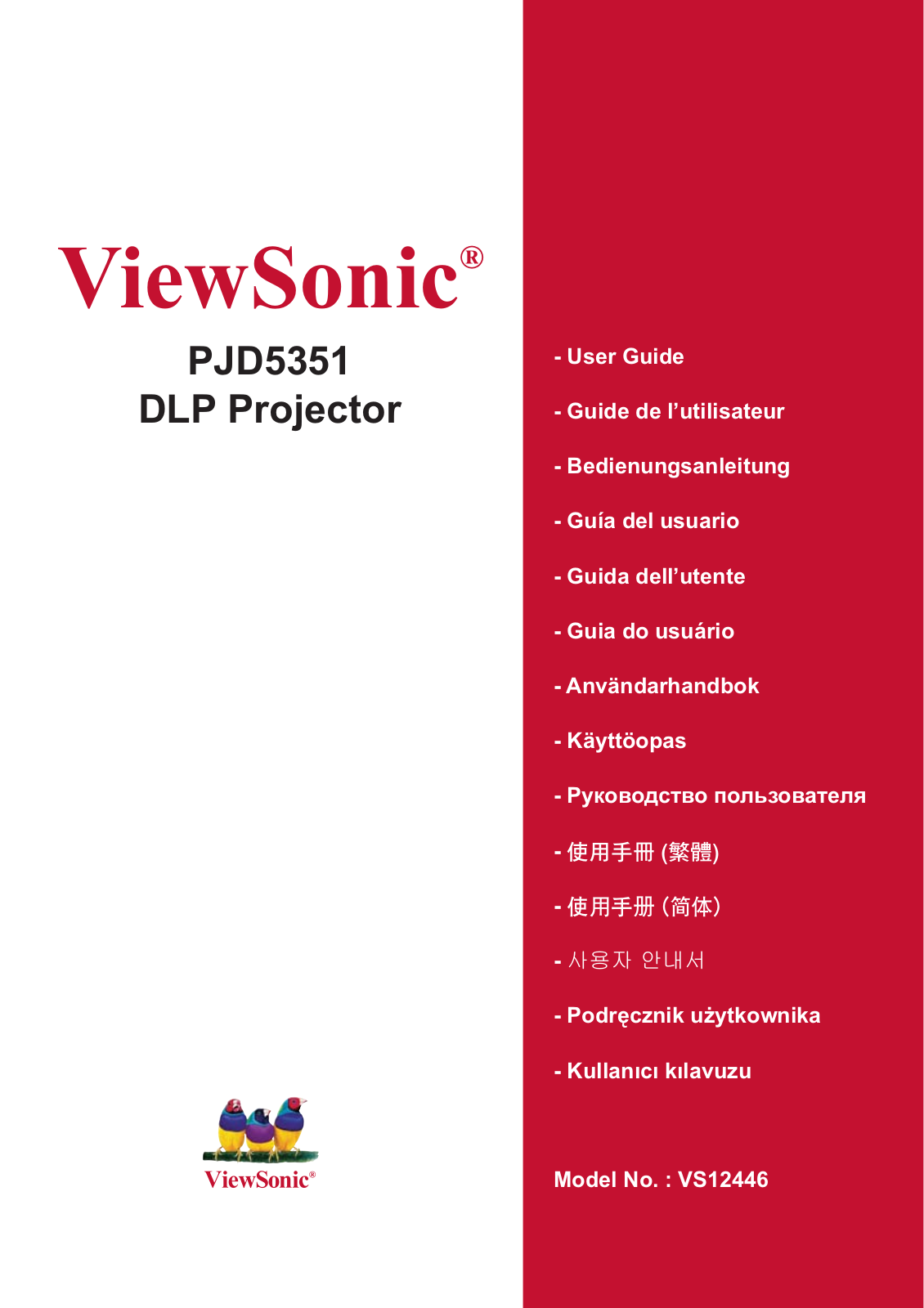 ViewSonic PJD5351 User Manual