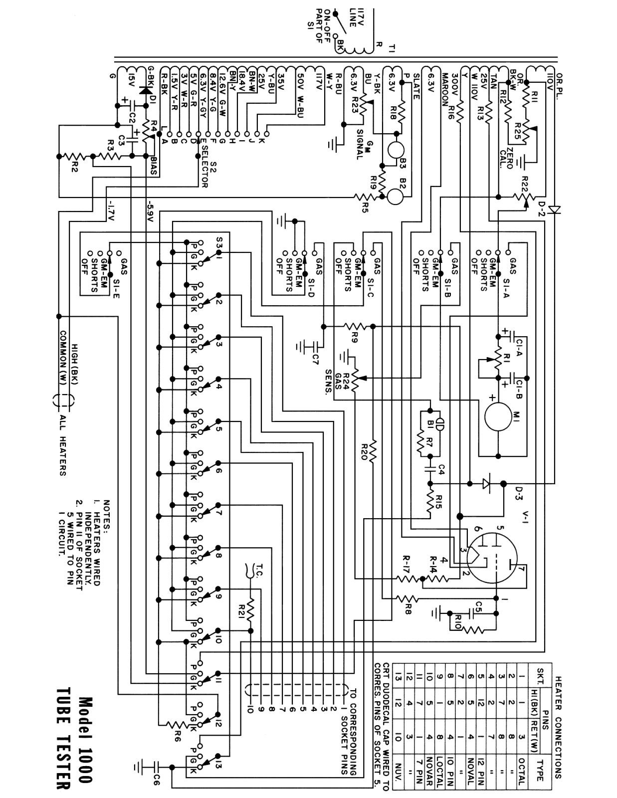 Mercury 1000 tube Schematic