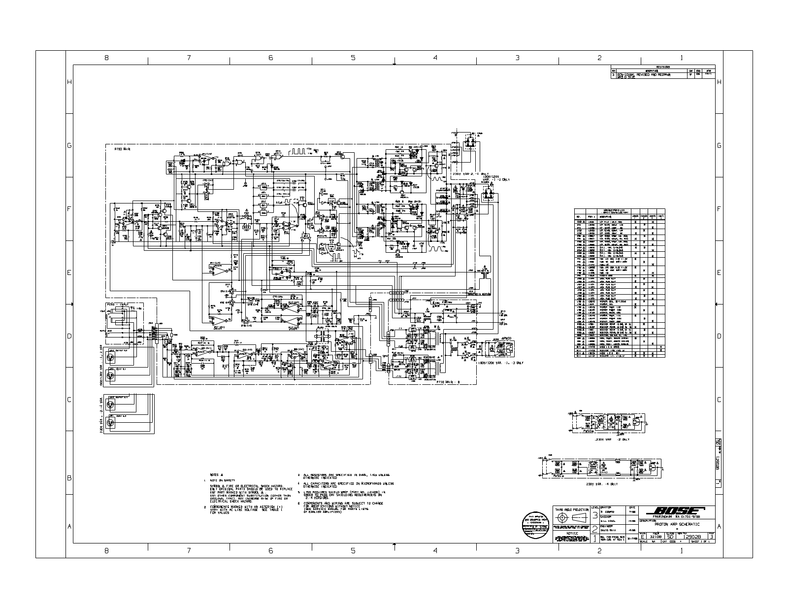 BOSE ACOUSTIMASS PRO Schematic