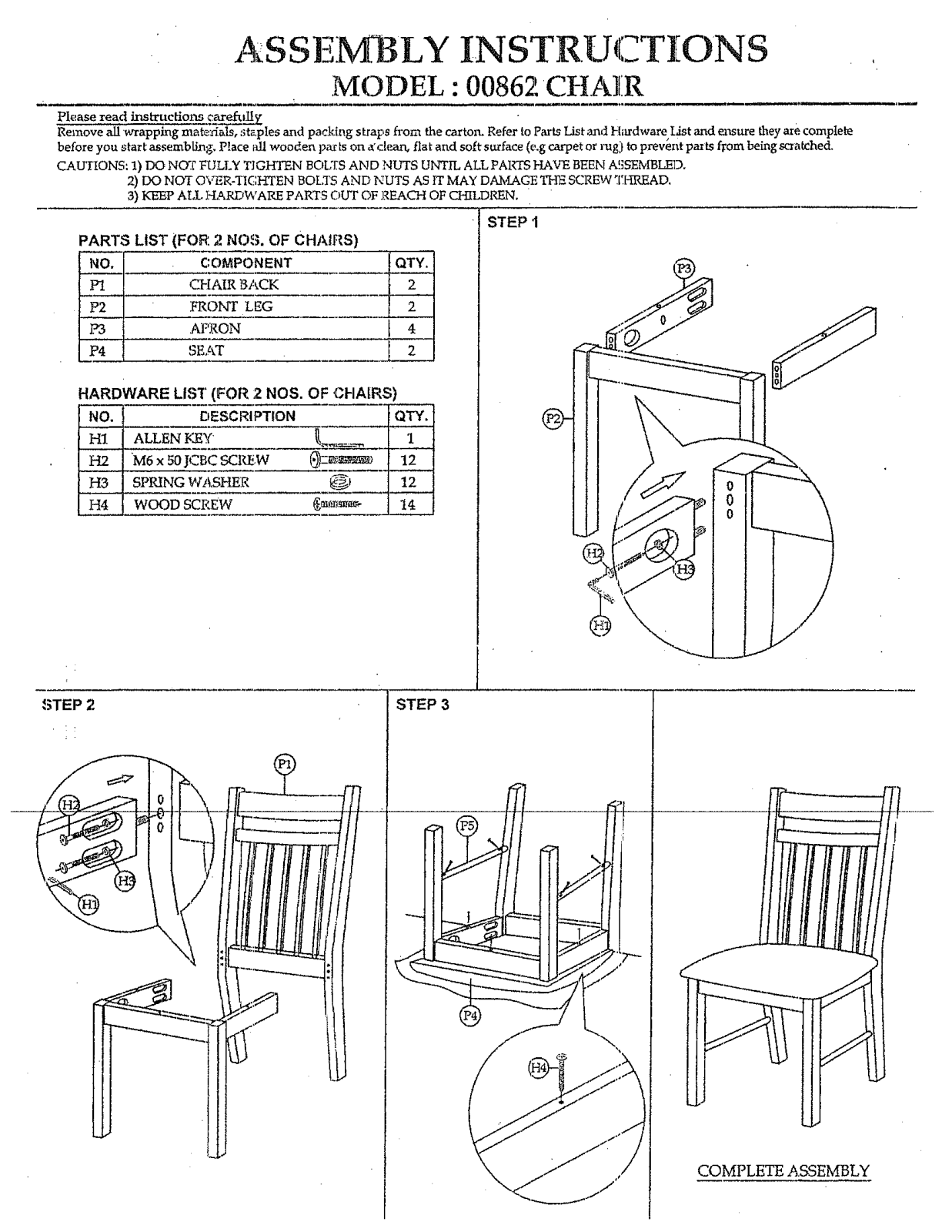 Acme Furniture 00862 User Manual