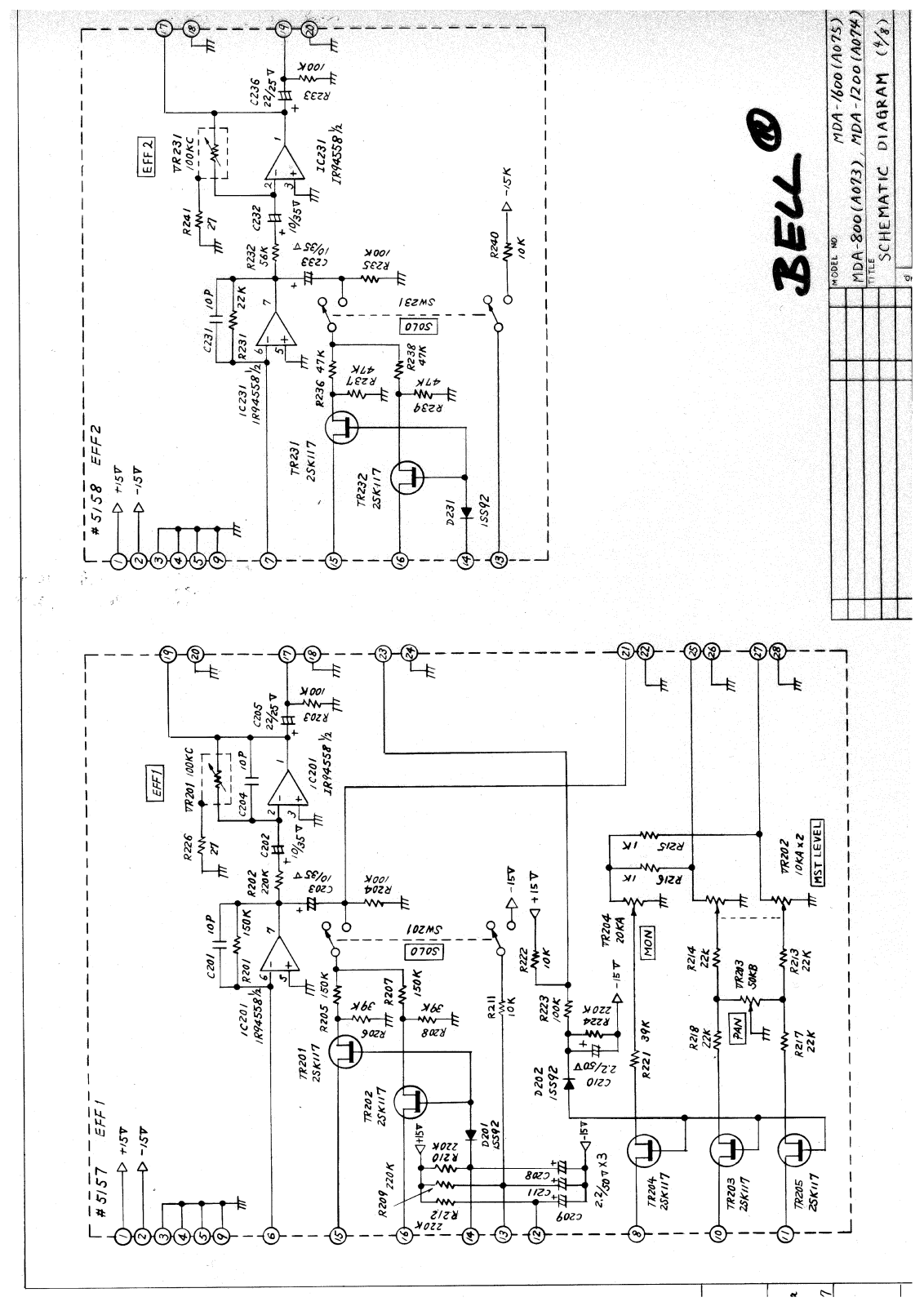 Bell MDA1202, MDA1202-EFF User Manual