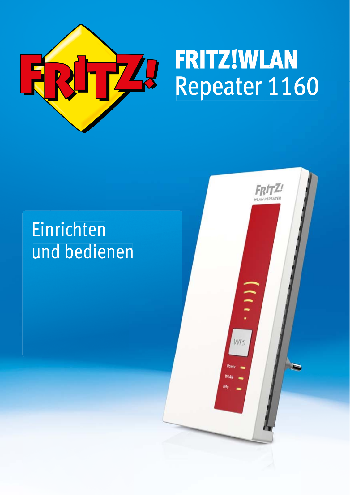 AVM FRITZ!WLAN Repeater 1160 Operating Instructions