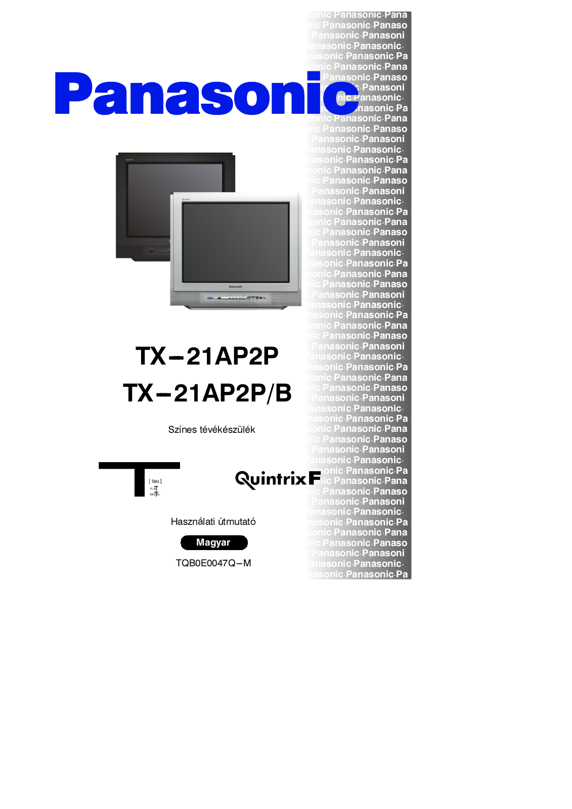 PANASONIC TX-21AP2PB, TX-21AP2P User Manual