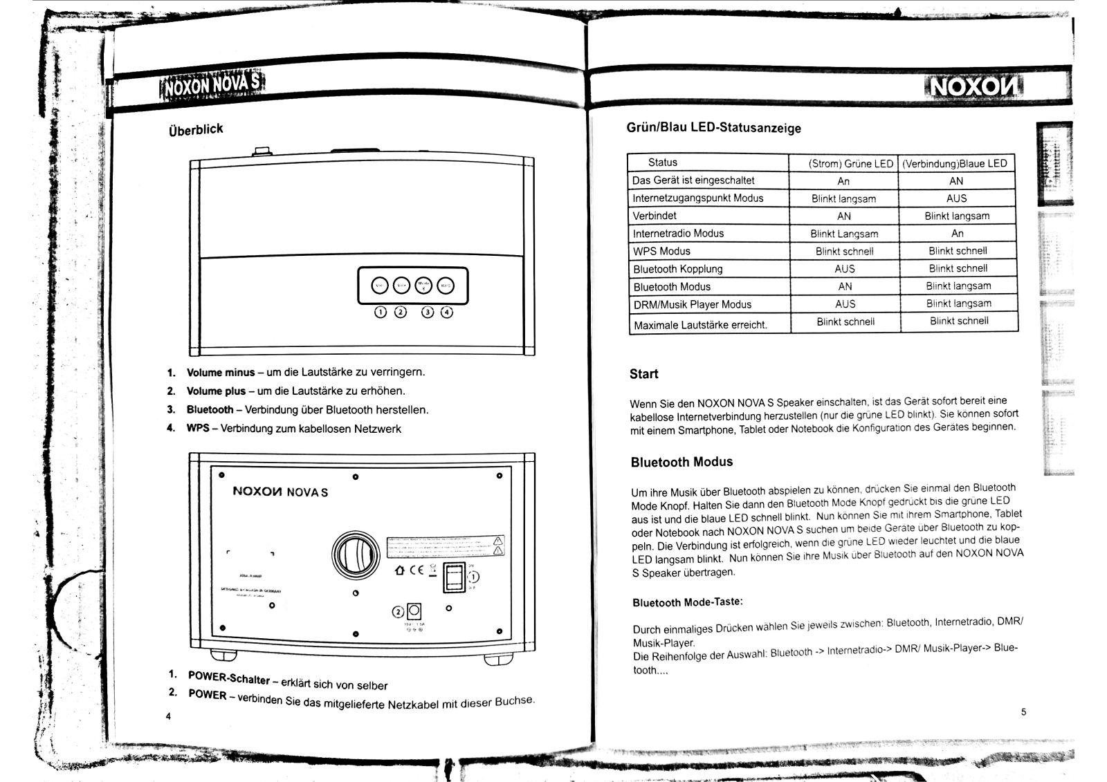 NOXON NOVA S User Manual