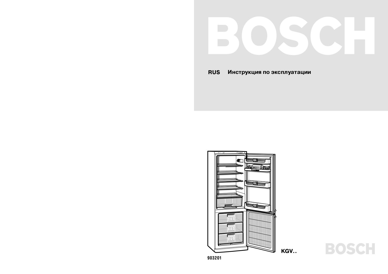 Bosch KGV 36X11 User Manual