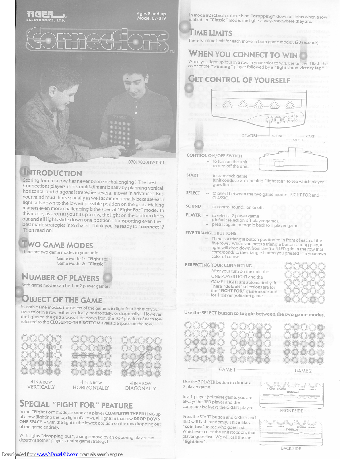 Tiger Connections, Connections 07-019 User Manual