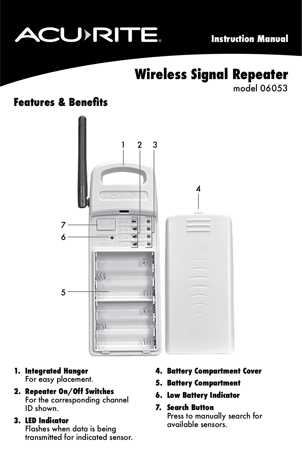 AcuRite 06053 Users guide