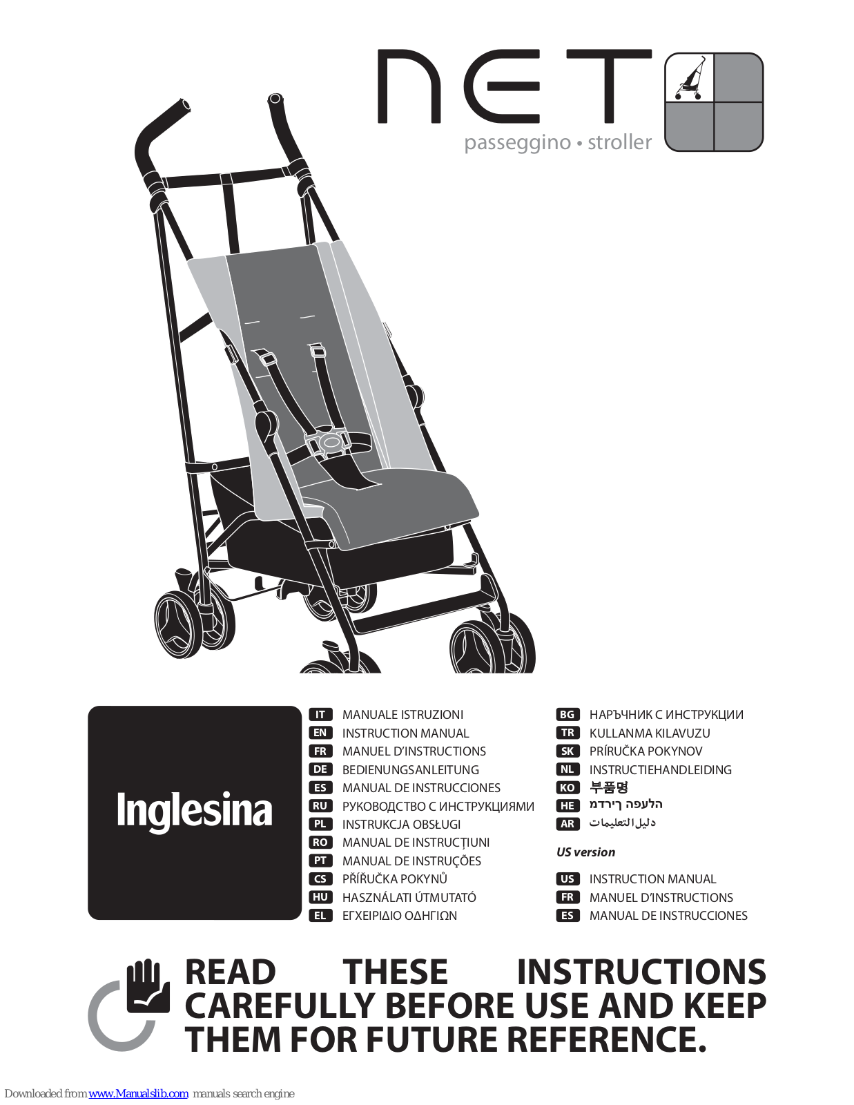 Inglesina Net Instruction Manual