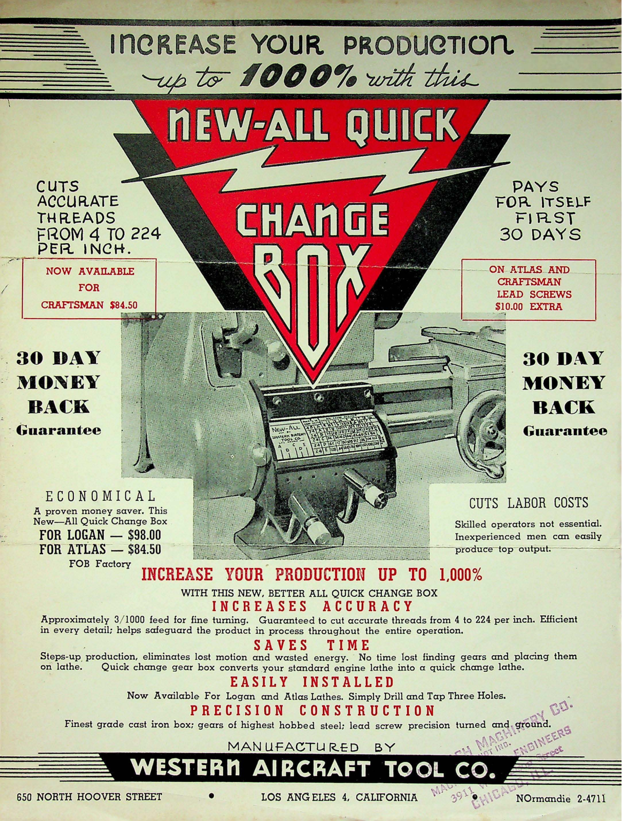 Western Aircraft Tool Quick Change Box Accessories - ManualMachine.com