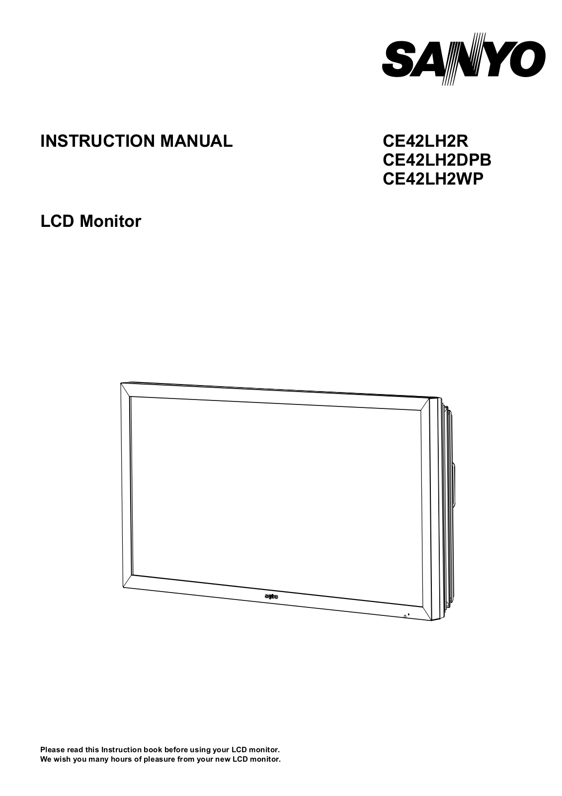 Sanyo CE42LH2DPB, CE42LH2WP User Manual