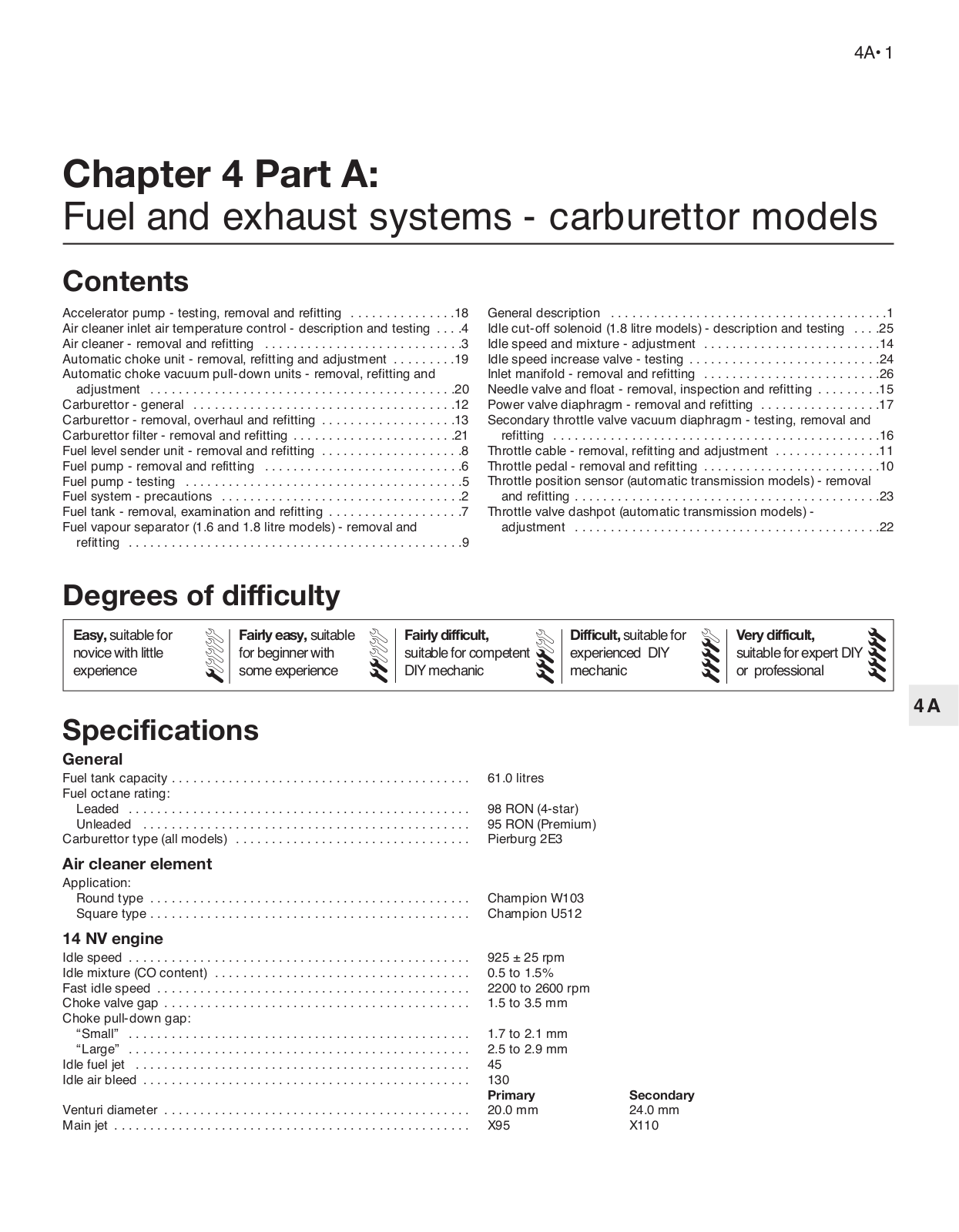 Opel Calibra 1988, Calibra 1989 User Manual