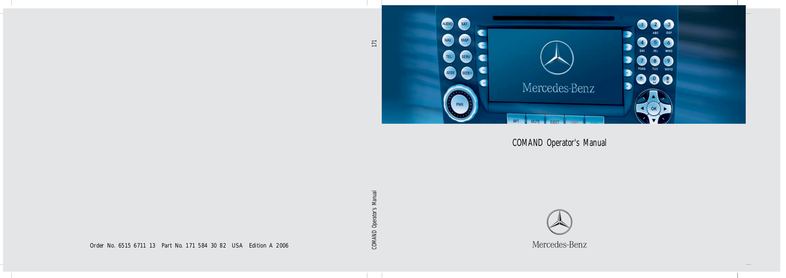 Mercedes-Benz SLK-Class 2006 COMAND Manual