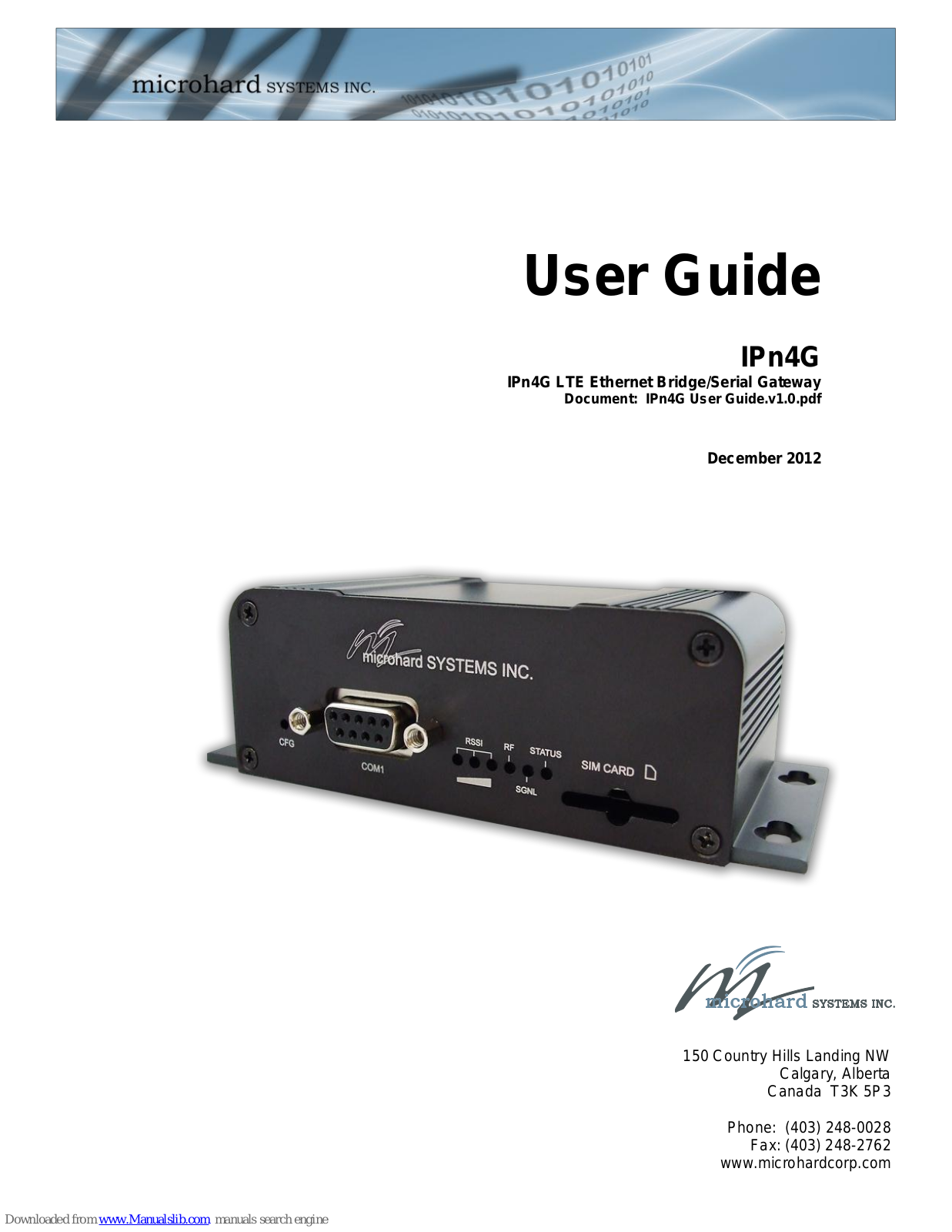 Microhard Systems IPn4G User Manual